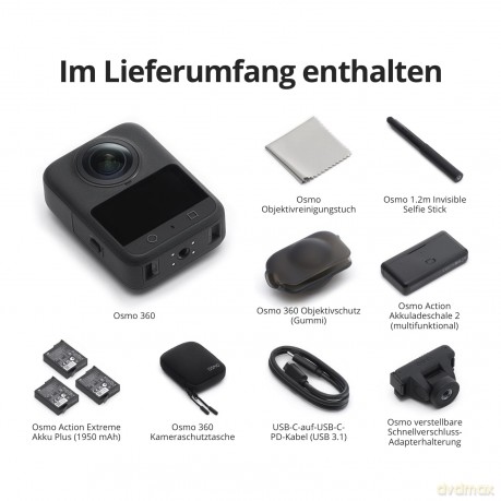 DJI - Osmo 360 Adventure Combo - Action Camera