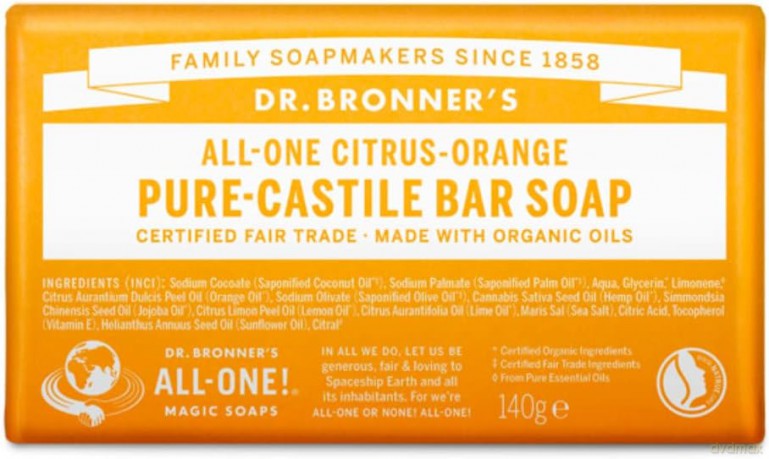 Mydło Dr. Bronner's - Bar Soap Citrus Orange 140 g