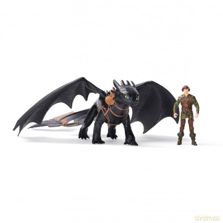 Dragons Movie - Viking and Deluxe Dragon - Toothless + Hiccup
