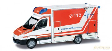 HERPA Mercedes Benz Model Sprinter Fahrtec RTW [ZABAWKA]