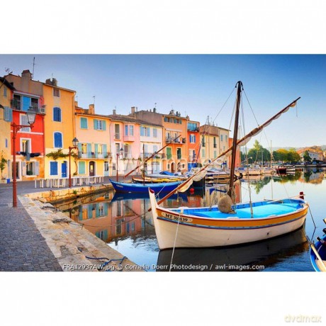 Educa - 1000 pcs - Harbour In Martigues puzzle (80-19928)