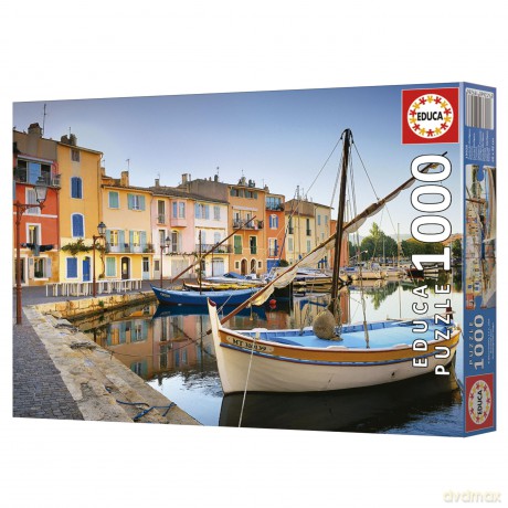 Educa - 1000 pcs - Harbour In Martigues puzzle (80-19928)