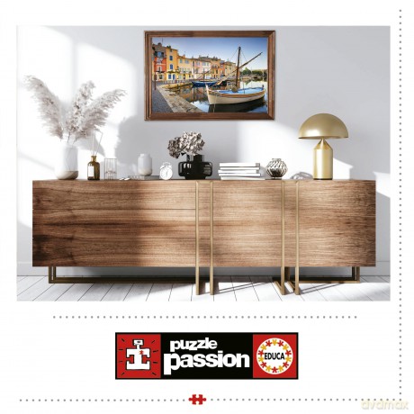 Educa - 1000 pcs - Harbour In Martigues puzzle (80-19928)