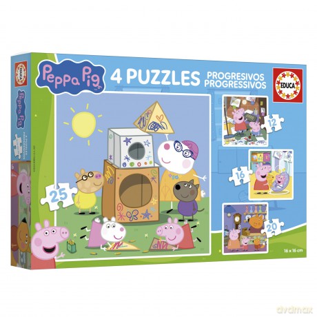Educa - 12-16-20-25 pcs, Peppa Pig (80-20326)