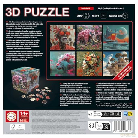 Educa - 3D Puzzle Cube Wonder (80-20334)