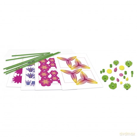 Educa - Floral Art Bouquet Of Wild Flowers - 30 cm x 20 cm - Vibrant (80-20141)