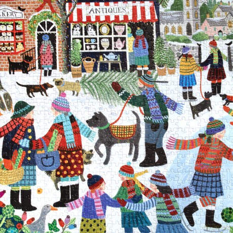 Eeboo - Puzzle 1000 pcs - Christmas in the Square (EPZT211)
