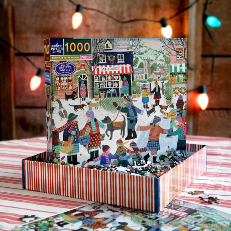 Eeboo - Puzzle 1000 pcs - Christmas in the Square (EPZT211)