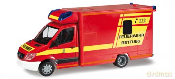 HERPA Mercedes Benz Model Sprinter RTW Munich [ZABAWKA]