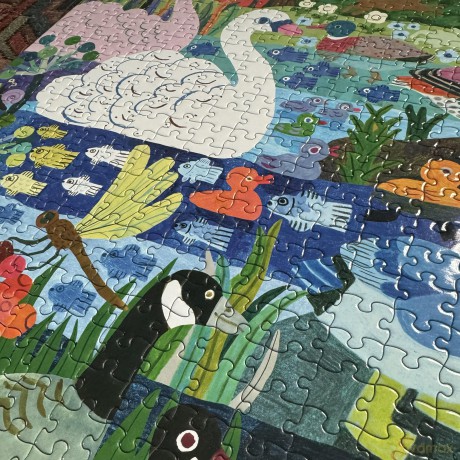 eeBoo - Puzzle 1000 pcs - Ducks in the Clearing - (EPZTDIC)