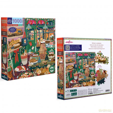 Eeboo - Puzzle 1000 pcs - Holiday Bakery (EPZT774)