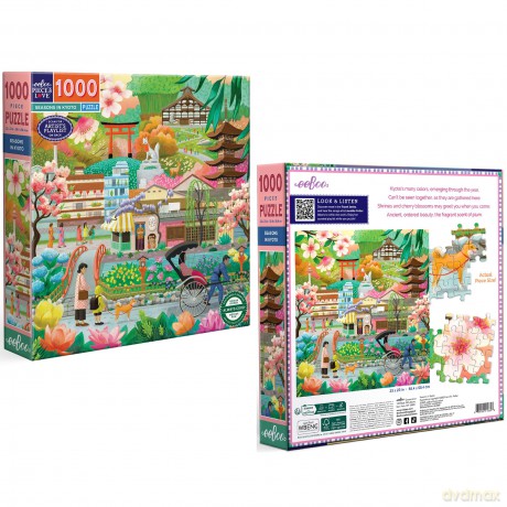 Eeboo - Puzzle 1000 pcs - Seasons in Kyoto (EPZT696)