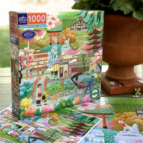 Eeboo - Puzzle 1000 pcs - Seasons in Kyoto (EPZT696)