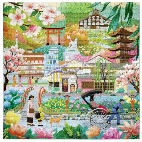 Eeboo - Puzzle 1000 pcs - Seasons in Kyoto (EPZT696)