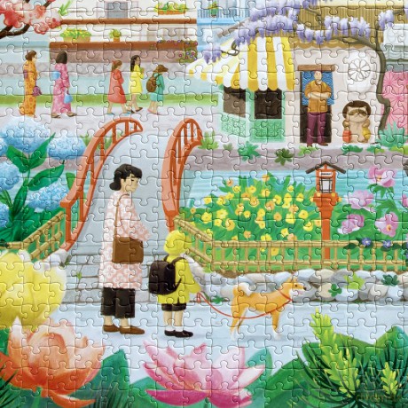 Eeboo - Puzzle 1000 pcs - Seasons in Kyoto (EPZT696)