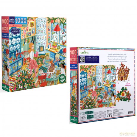 Eeboo - Puzzle 1000 pcs - Swedish Holiday Kitchen (EPZT750)