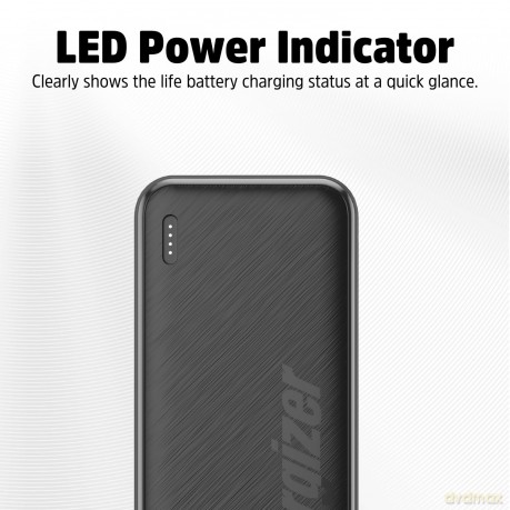 Energizer - 20K high capacity fast charging power bank - 20000mAh - Black
