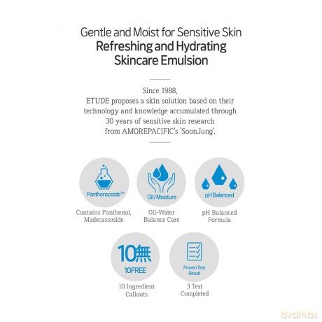 Etude - Soon Jung 10-Free Moist Emulsion - 130 ml [KOMSETYKI]