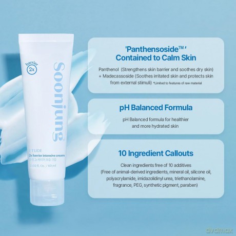 Etude - SoonJung 2x Barrier Intensive Cream - 60 ml [KOMSETYKI]