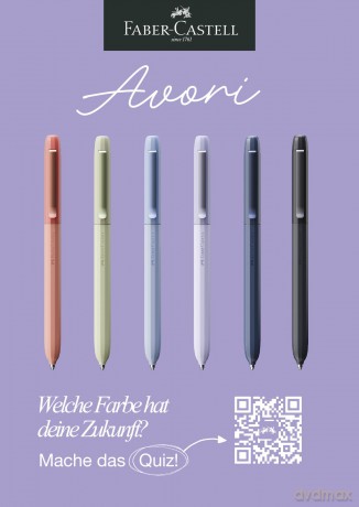 Faber-Castell - Avori Ballpoint Pen - Extra Bold Blue Refill (Dream Weaver)