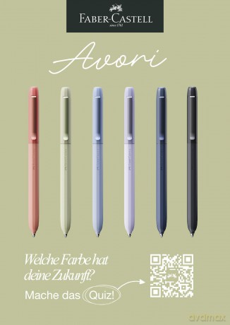 Faber-Castell - Avori Ballpoint Pen - Extra Bold Blue Refill (Fresh Breeze)