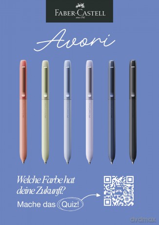 Faber-Castell - Avori Ballpoint Pen - Extra Bold Blue Refill (Midnight Muse)