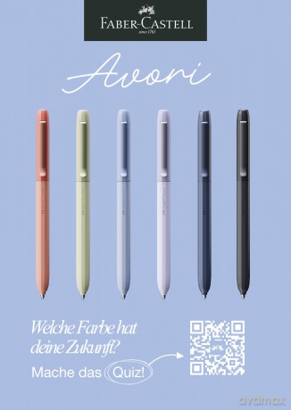 Faber-Castell - Avori Ballpoint Pen - Extra Bold Blue Refill (Peace of Mind)