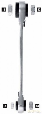 Facom 4-in-1 double box-end ratchet wrench, 16 x 17 - 18 x 19 mm