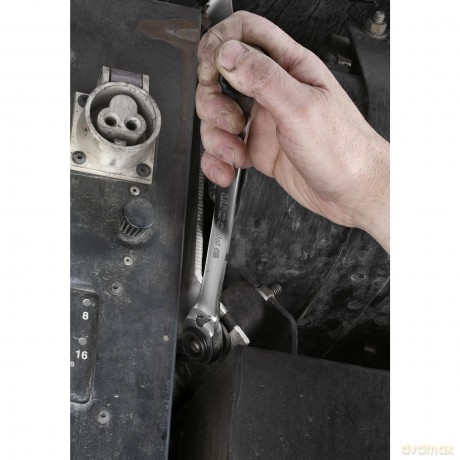 Facom 4-in-1 double box-end ratchet wrench, 8 x 10 - 12 x 13 mm 64C.S1