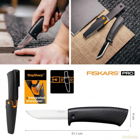 Fiskars - Builder's Knife with Sharpener