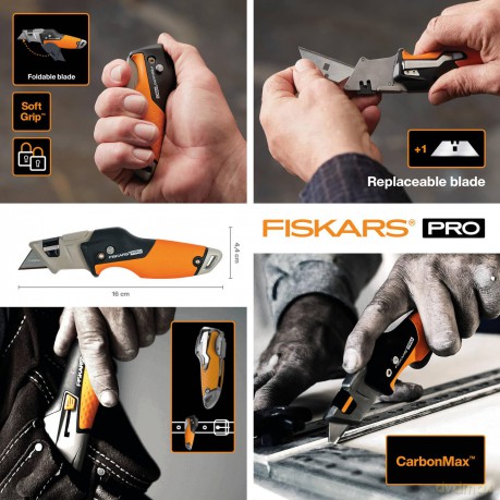 Fiskars - CarbonMax Folding Utility Knife