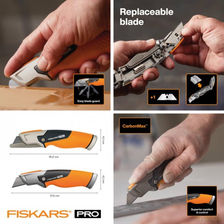 Fiskars - CarbonMax Utility Knife - Fixed Blade