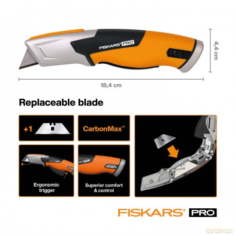 Fiskars - CarbonMax Utility Knife - Safety