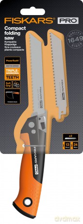 Fiskars - Compact Folding Toolbox Saw - 2 Blades - 15 cm