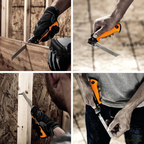 Fiskars - Compact Folding Toolbox Saw - 2 Blades - 15 cm