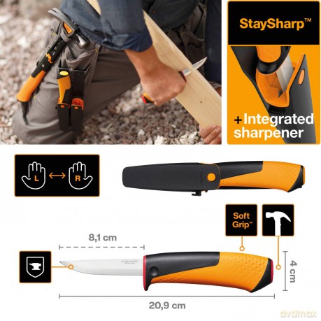 Fiskars - Craftsman's Knife with Sharpener