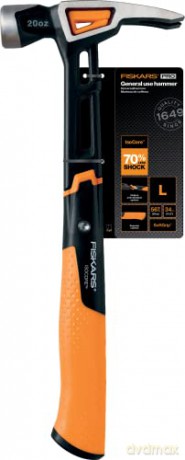 Fiskars - IsoCore General Use Hammer - L - 20oz/13.5 inches