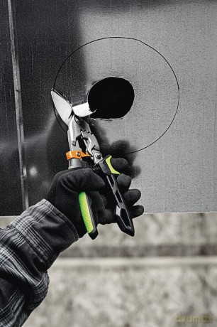 Fiskars - PowerGear Aviation Snip - Offset Right