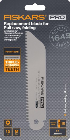 Fiskars - Replacement blade pull saw - 19tpi - 15cm