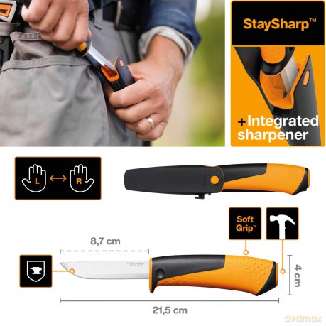 Fiskars - Universal Knife with Sharpener