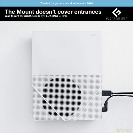 FLOATING GRIP wall mount for Xbox One S, White