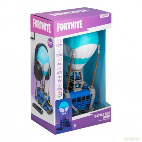 Paladone Fortnite Battle Bus zmieniająca kolor lampa LED z uchwytem na słuchawki