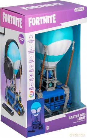 Paladone Fortnite Battle Bus zmieniająca kolor lampa LED z uchwytem na słuchawki
