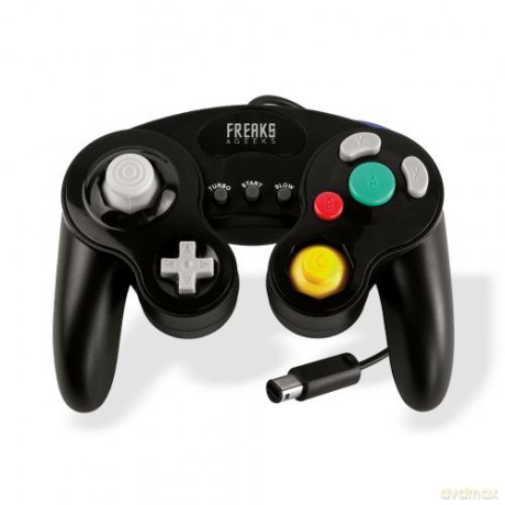 Freaks And Geeks - Wii/GC Black Controller with Turbo and Slow Motion