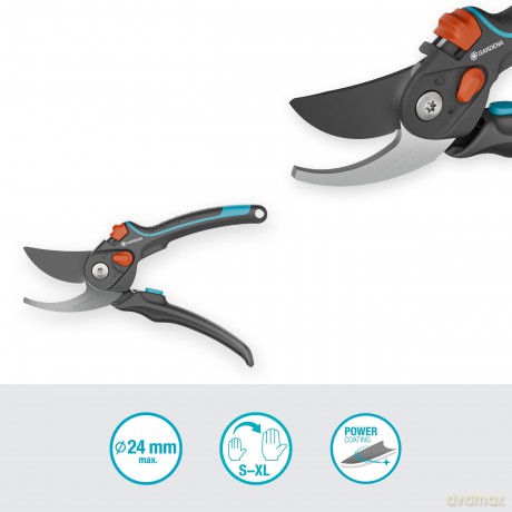 Gardena - Secateurs PremiumCut Pro Flex - Bypass - Green Wood - 24 mm Cutting Diameter