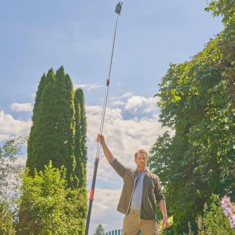 Gardena - StarCut Pro L Bypass Cut Telescopic Pruning Lopper - Telescopic range from 175 cm to 400 cm