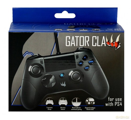 Gator Claw Wired Controller for Playstation 4 - Black (ORB)