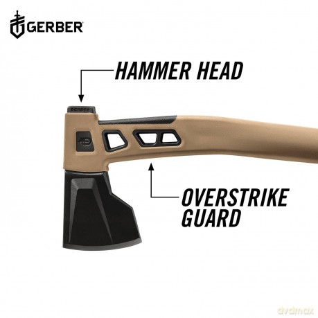 Gerber Bushcraft Axe,16L,PIT,CYBR,3/6,DIP
