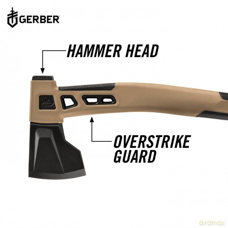 Gerber Bushcraft Hatchet,16L,PIT,CYBR,3/12,DIP