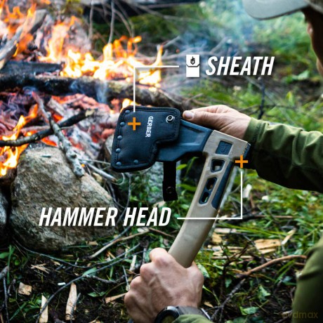Gerber Bushcraft Hatchet,16L,PIT,CYBR,3/12,DIP